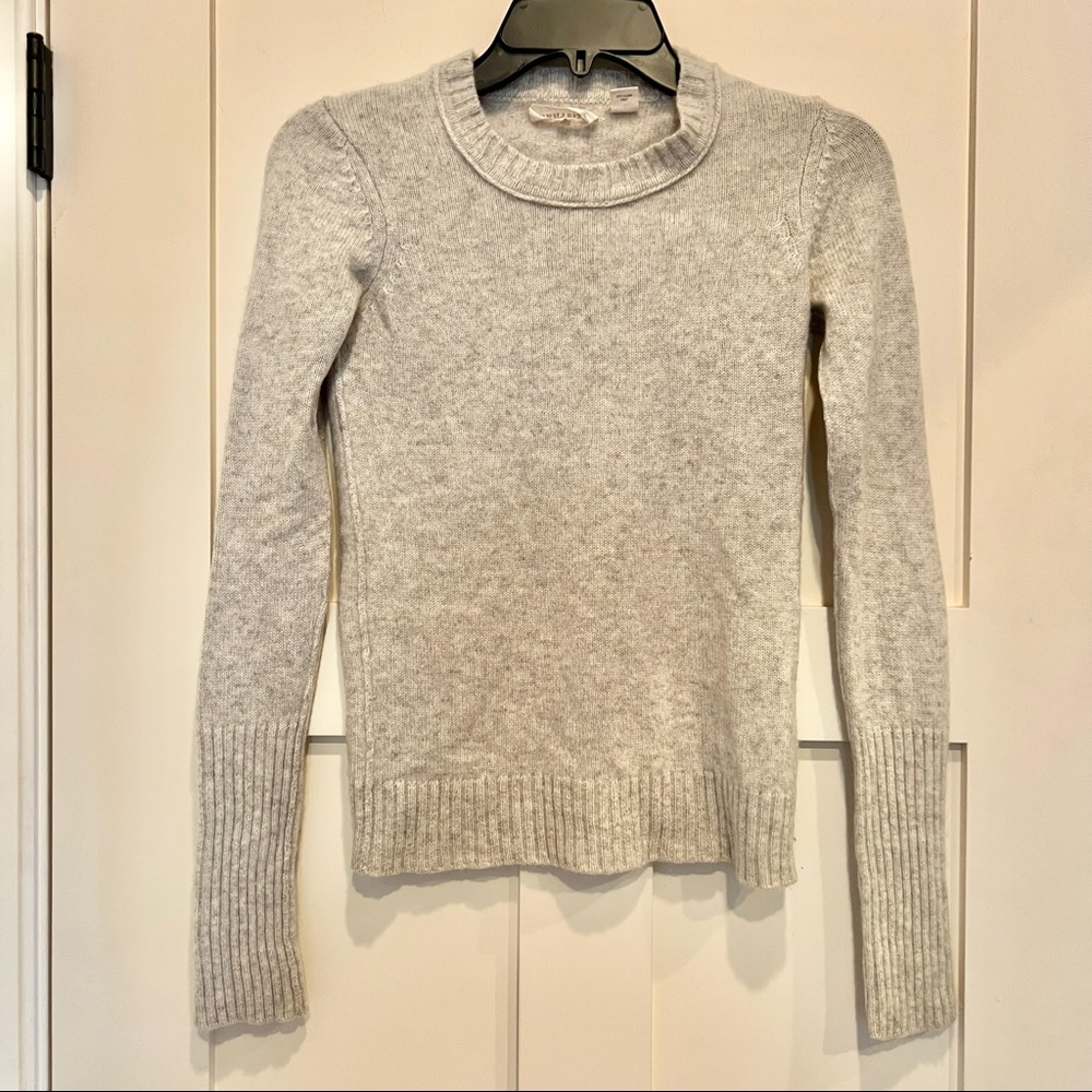 Inhabit Light Gray Crewneck Sweater